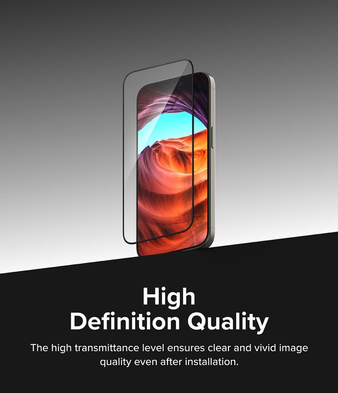 Easy Slide Premium Tempered Glass (2 Pack) Screen Protector for iPhone 15 Pro