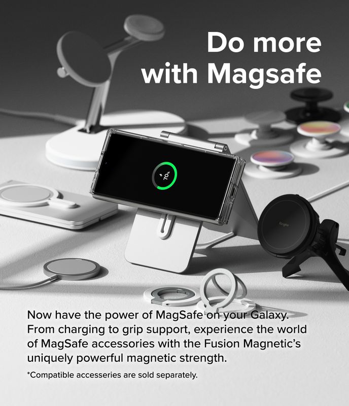 Fusion for Galaxy Z Fold6 Military-Grade MagSafe Accessories Case – Clear