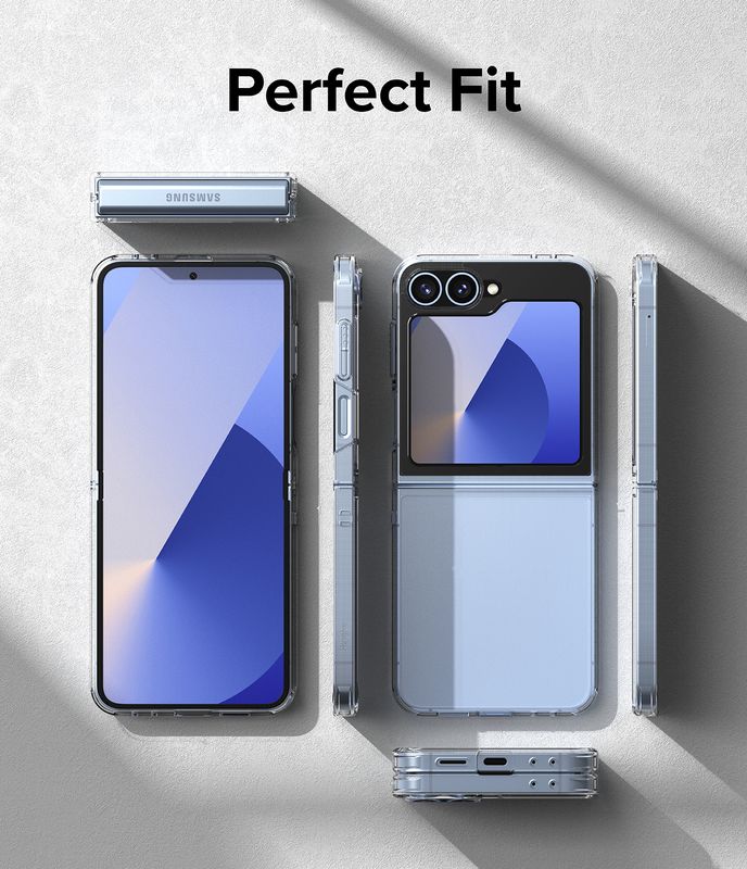 Fusion for Galaxy Z Flip6 Military-Grade Slim Protective Case - Clear