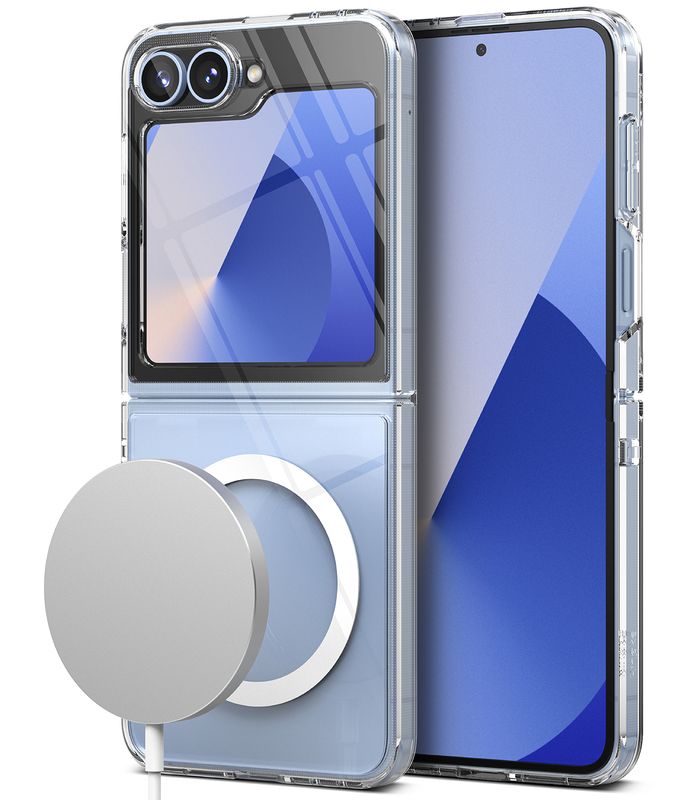 Fusion for Galaxy Z Flip6 Military-Grade MagSafe Accessories Case – Clear