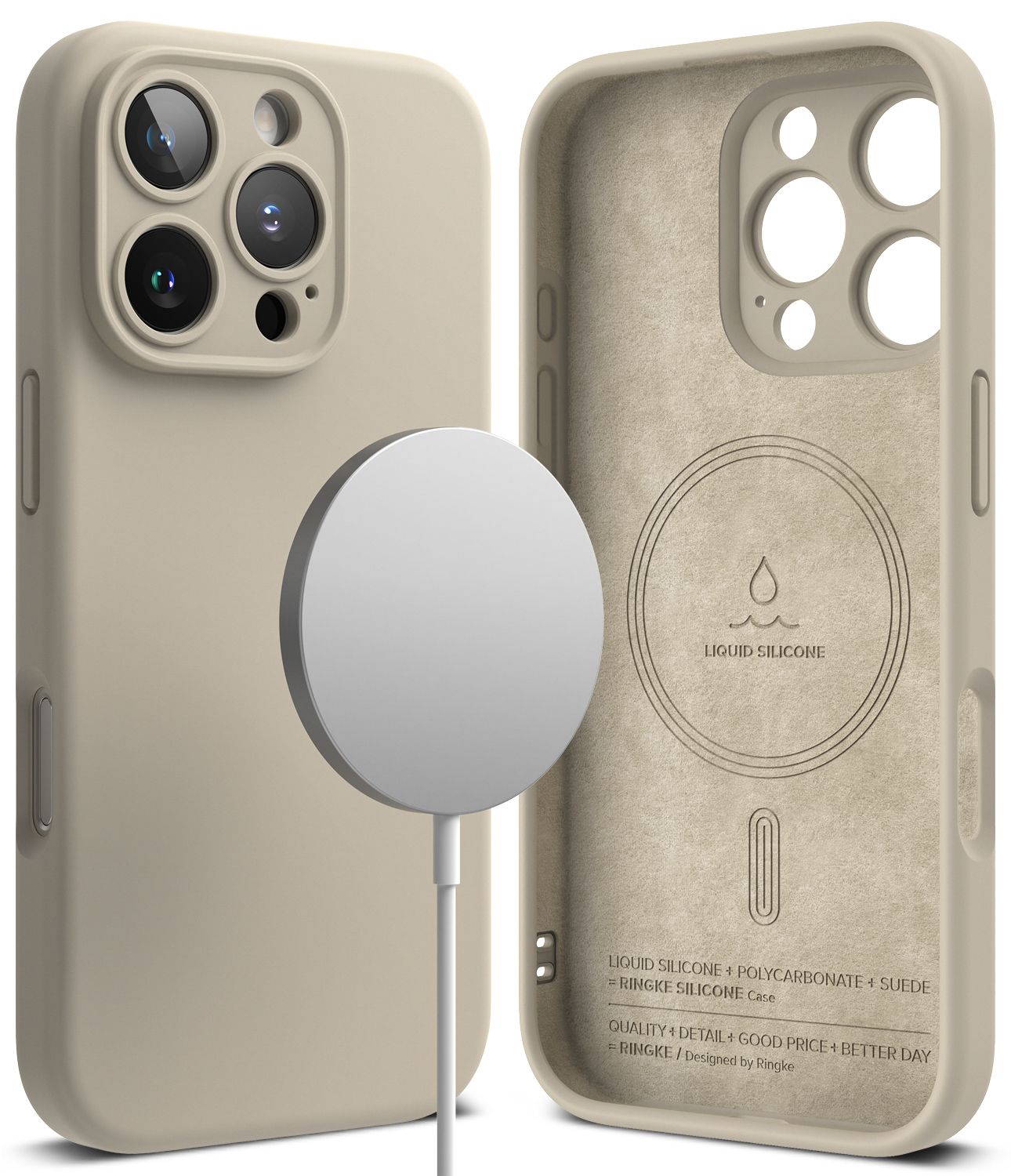 SI for iPhone 16 Pro Max MagSafe Accessories Case - Stone