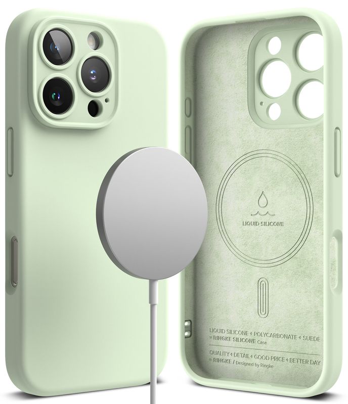 SI for iPhone 16 Pro Max MagSafe Accessories Case - Soft Mint