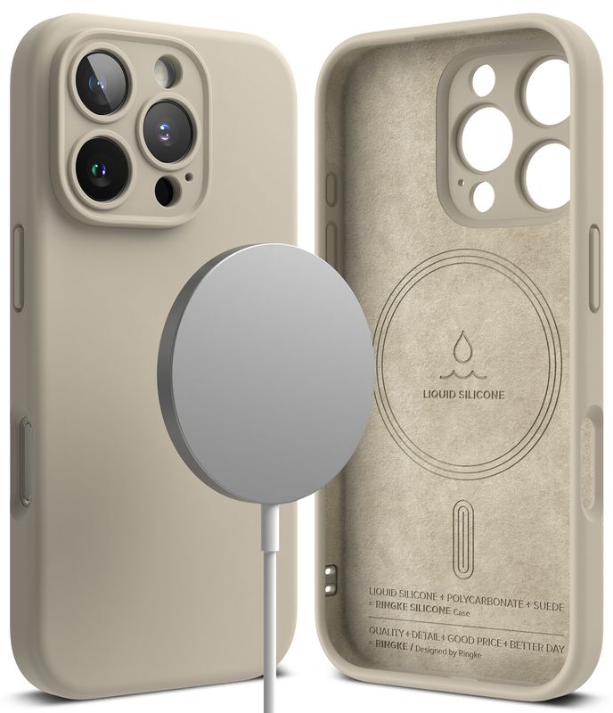 SI for iPhone 16 Pro MagSafe Accessories Case - Stone