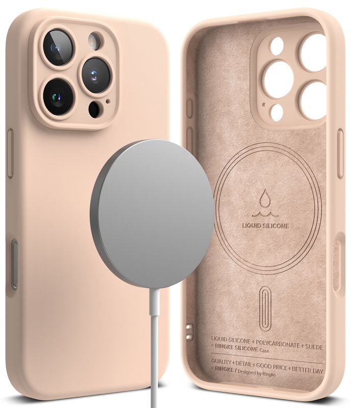 SI for iPhone 16 Pro MagSafe Accessories Case - Pink Sand