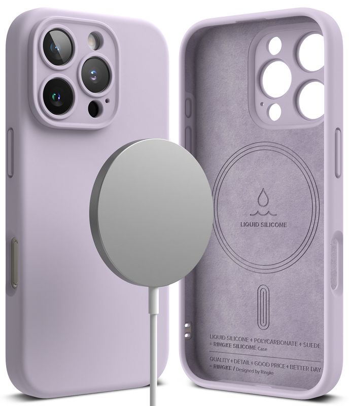 SI for iPhone 16 Pro MagSafe Accessories Case - Light Purple