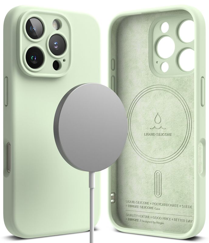 SI for iPhone 16 Pro MagSafe Accessories Case - Soft Mint