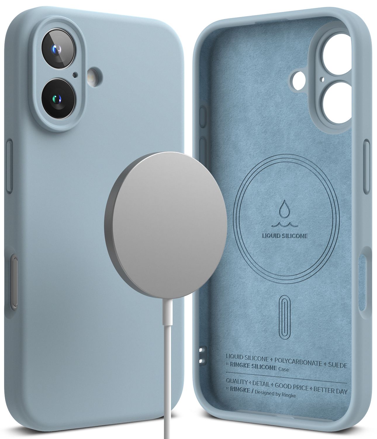 SI for iPhone 16 Plus MagSafe Accessories Case - Blue