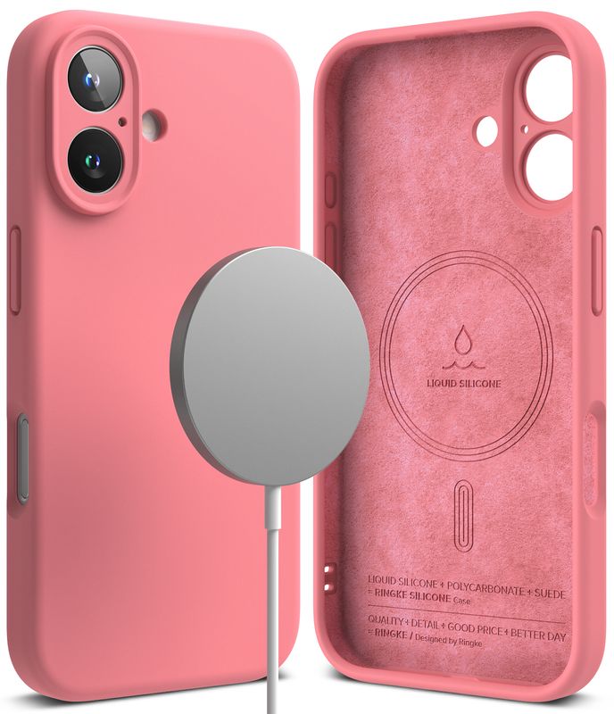 SI for iPhone 16 Plus MagSafe Accessories Case - Pink