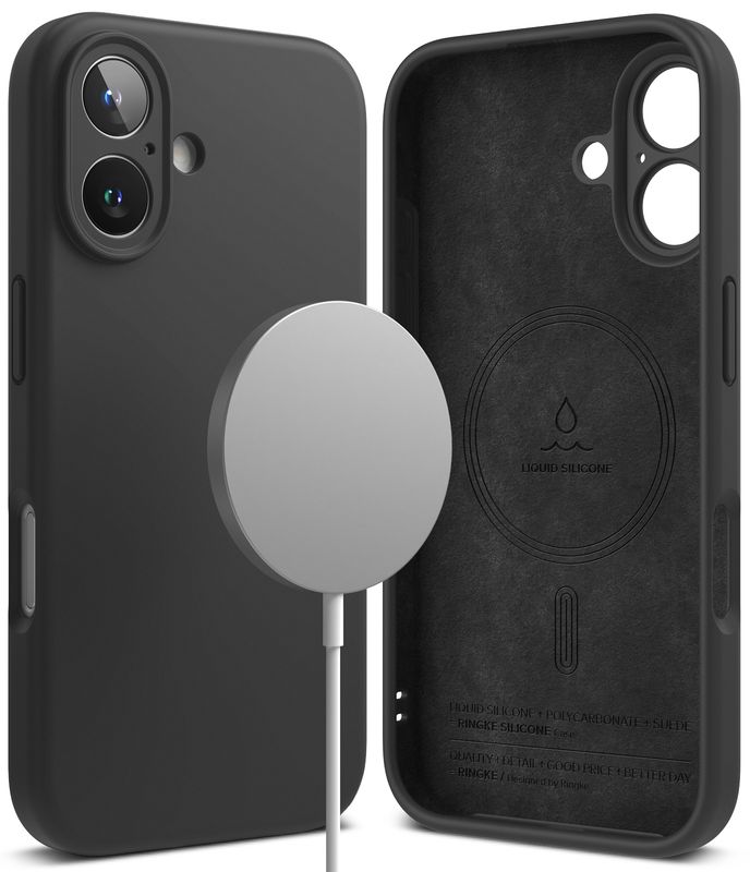 SI for iPhone 16 Plus MagSafe Accessories Case - Black