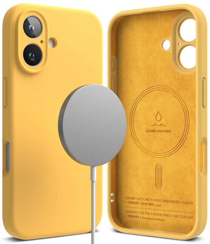 SI for iPhone 16 Plus MagSafe Accessories Case - Yellow