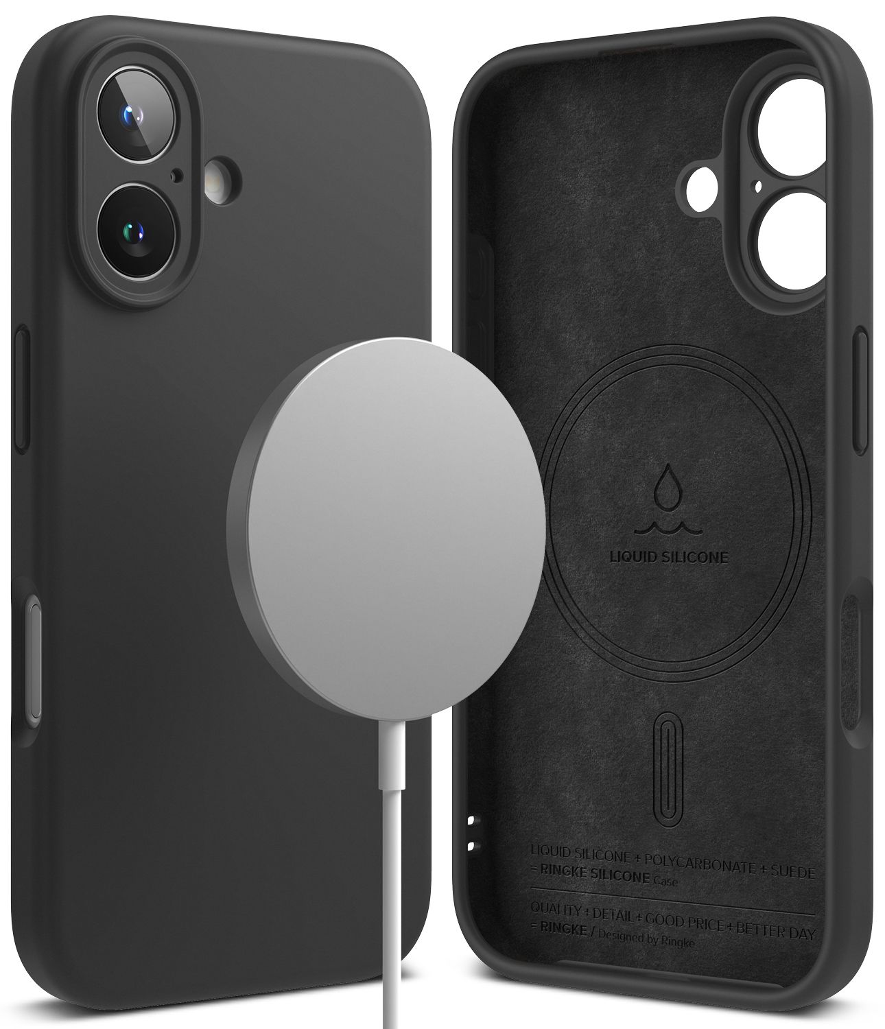 SI for iPhone 16 MagSafe Accessories Case - Black