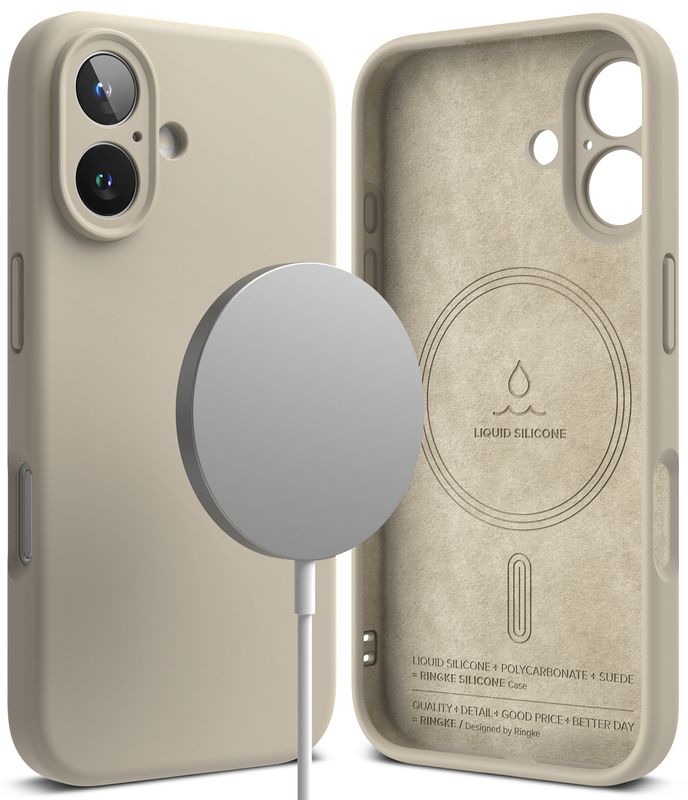 SI for iPhone 16 MagSafe Accessories Case - Stone