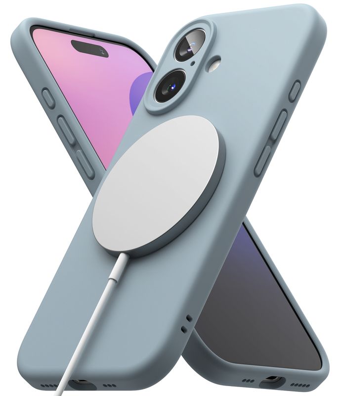 SI for iPhone 16 MagSafe Accessories Case - Blue