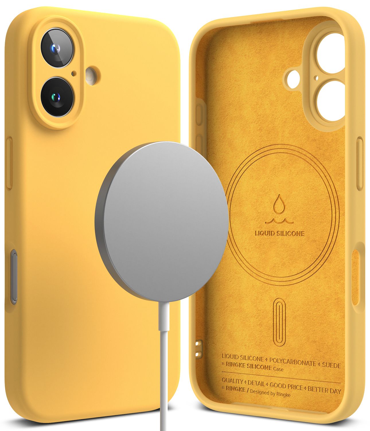SI for iPhone 16 MagSafe Accessories Case - Yellow