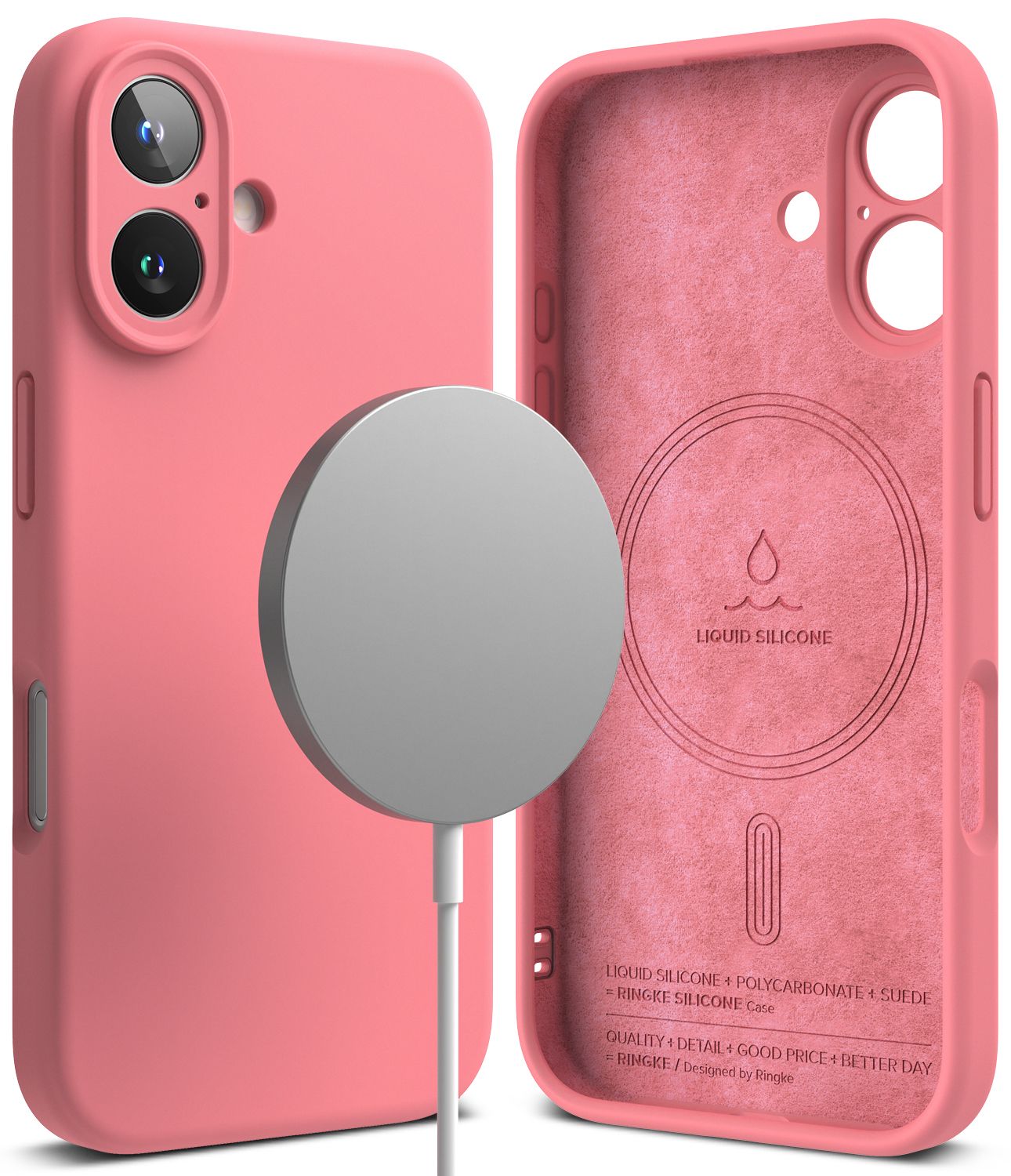 SI for iPhone 16 MagSafe Accessories Case - Pink