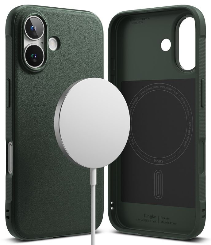 Onyx for iPhone 16 MagSafe Accessories Case – Dark Green