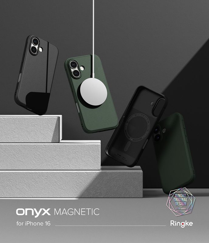 Onyx for iPhone 16 MagSafe Accessories Case – Dark Green