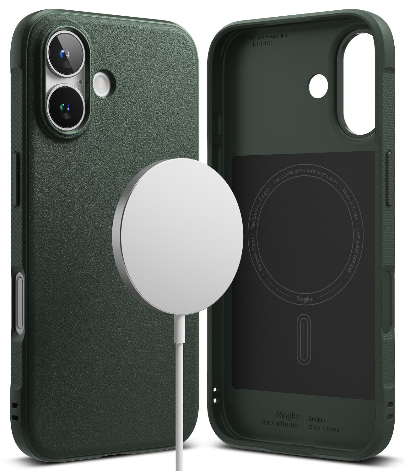 Onyx for iPhone 16 Plus MagSafe Accessories Case – Dark Green