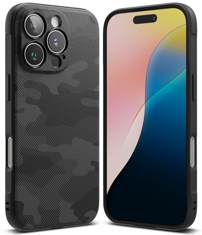 Onyx for iPhone 16 Pro Military-Grade Slim Protective Case - Camo Black