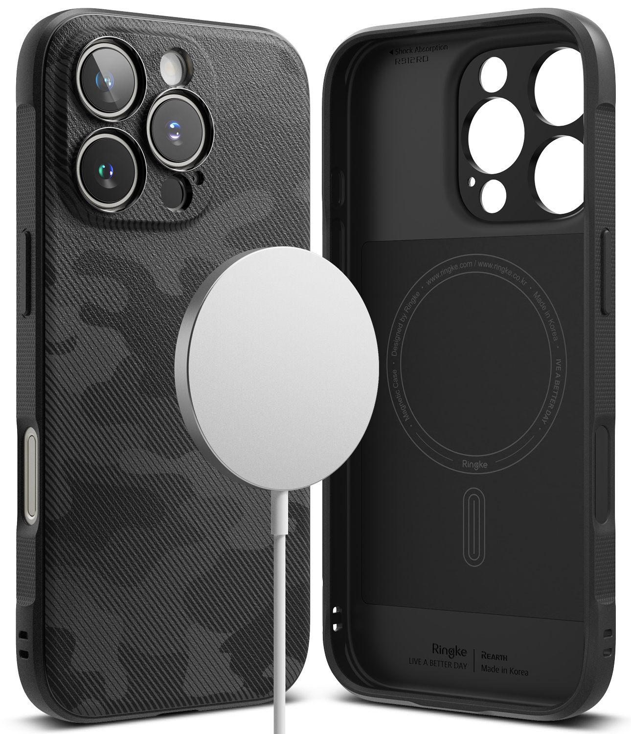 Onyx for iPhone 16 Pro Max MagSafe Accessories Case – Camo Black