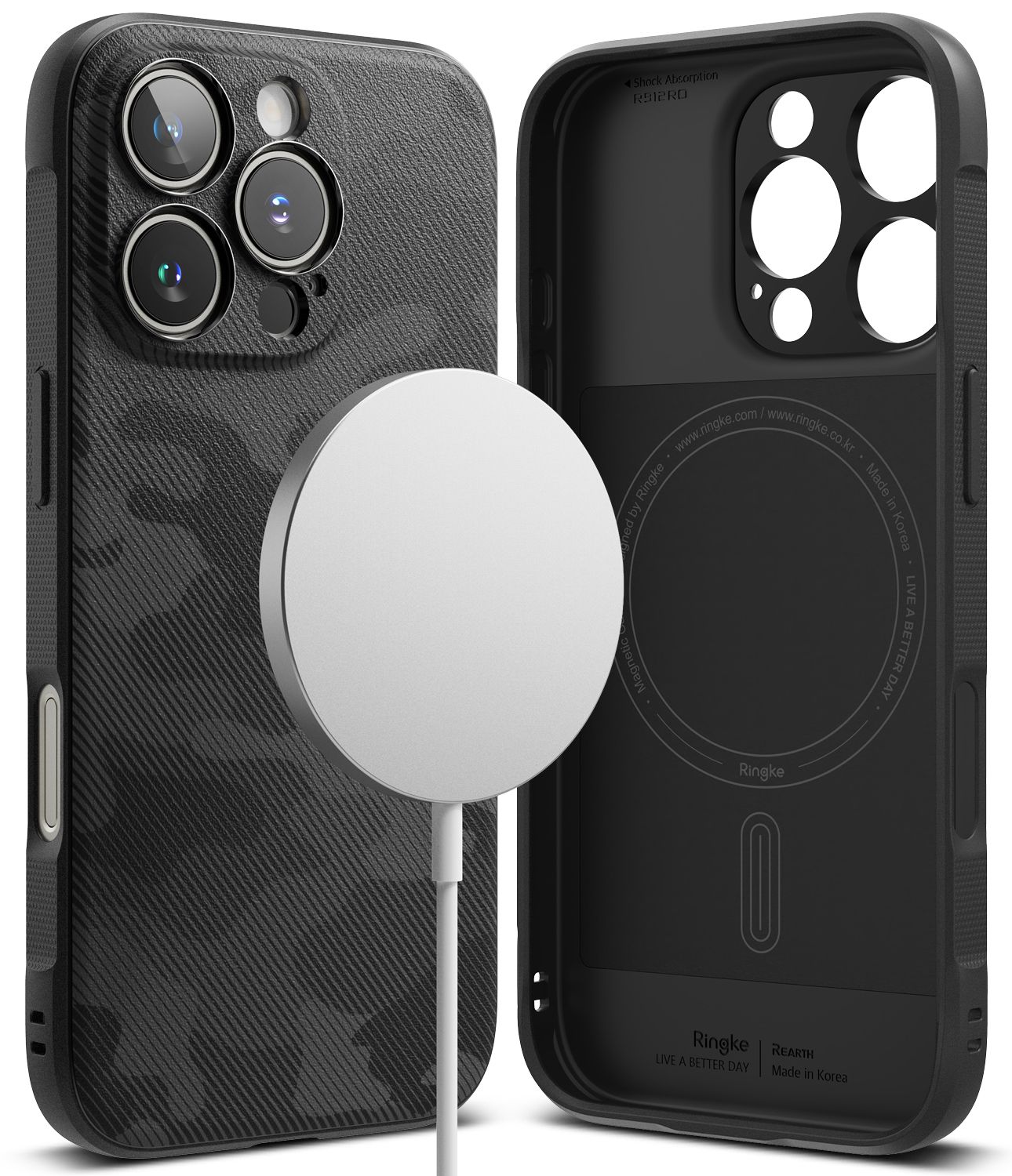 Onyx for iPhone 16 Pro MagSafe Accessories Case – Camo Black