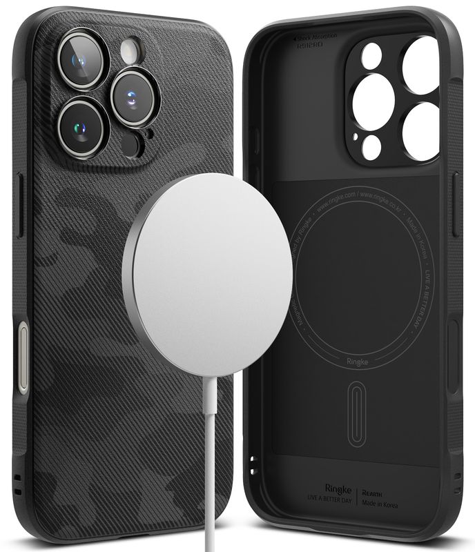 Onyx for iPhone 16 Pro MagSafe Accessories Case – Camo Black