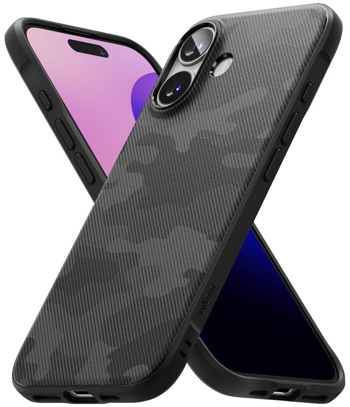 Onyx for iPhone 16 Plus Military-Grade Slim Protective Case - Camo Black