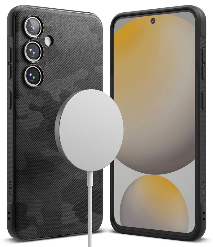 Onyx for Galaxy S24 FE MagSafe Accessories Case - Camo Black
