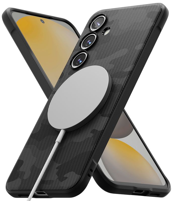Onyx for Galaxy S24 FE MagSafe Accessories Case - Camo Black