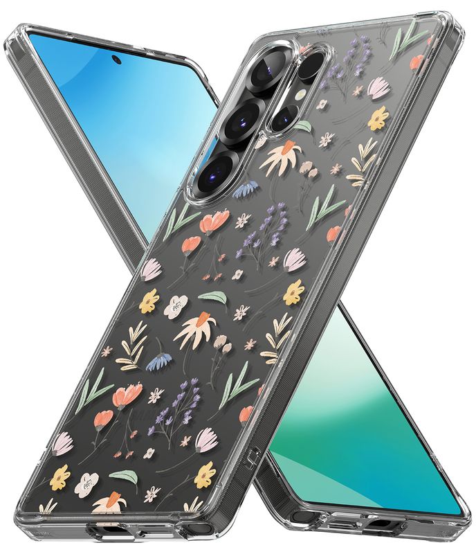 Fusion Design for Galaxy S25 Ultra Military-Grade Slim Protective Case - Dry Flowers