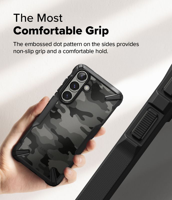 Fusion X for Galaxy S25 Military-Grade Slim Protective Case - Camo Black