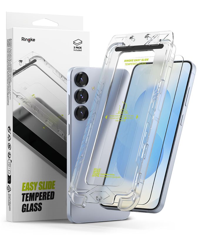 Easy Slide Premium Tempered Glass (2 Pack) Screen Protector for Galaxy S25 Plus