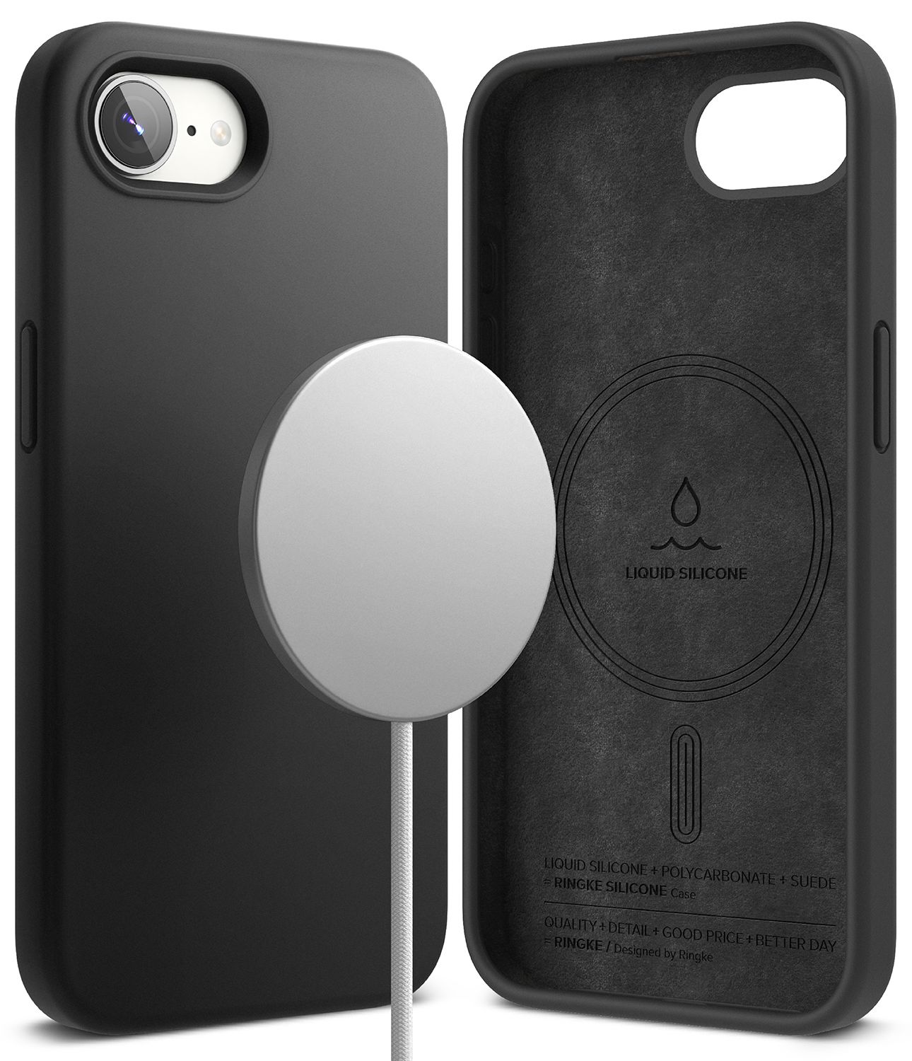 SI for iPhone 16e MagSafe Accessories Case - Black
