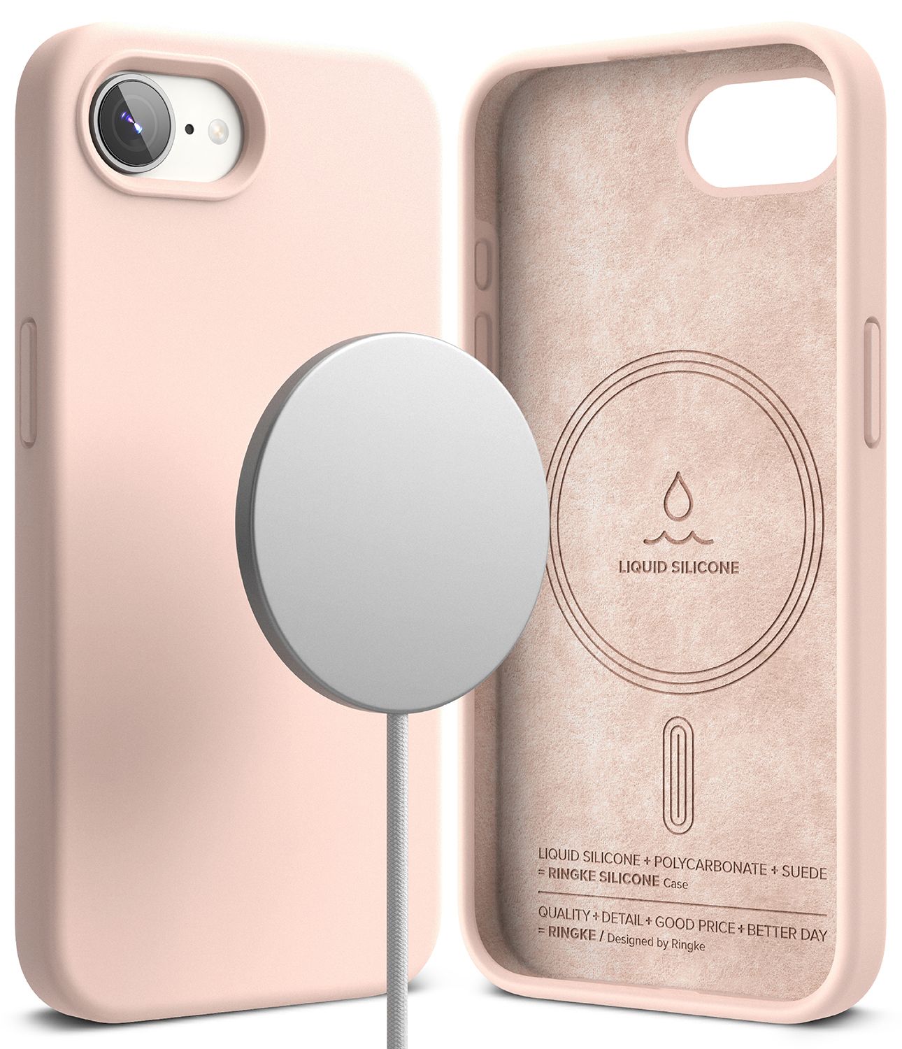SI for iPhone 16e MagSafe Accessories Case - Pink Sand