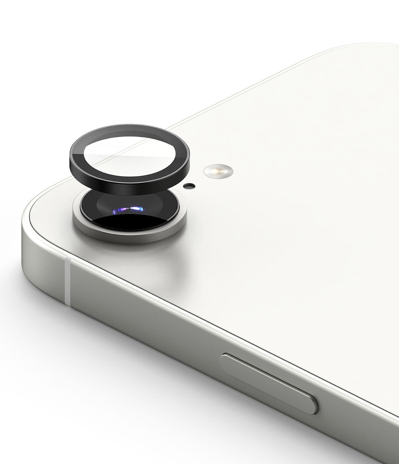 Camera Lens Protectors with Aluminium Alloy Frames for iPhone 16e (2 Pack) - Black