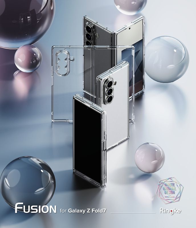 Fusion for Galaxy Z Fold7 Military-Grade Slim Protective Case - Clear