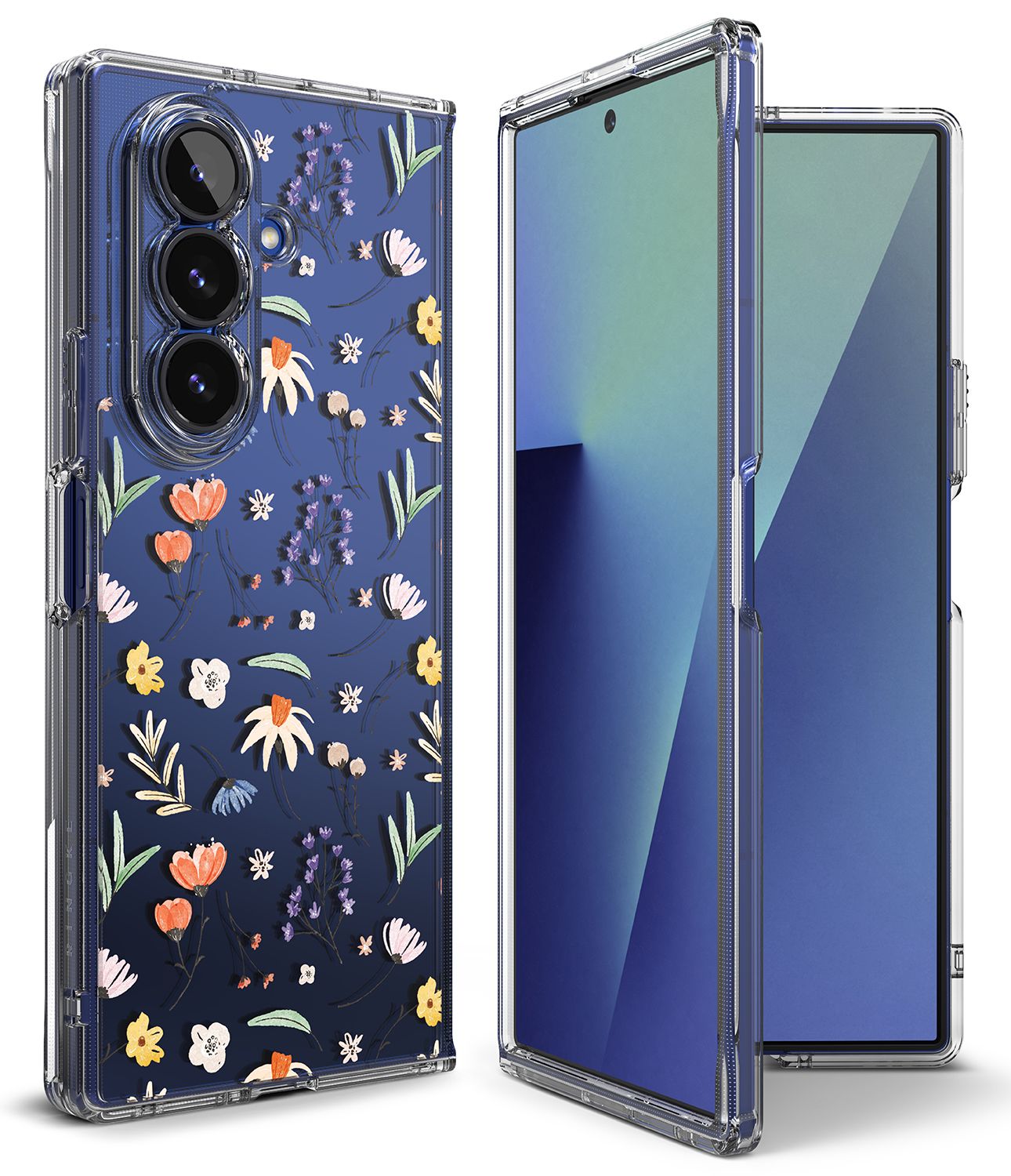 Fusion for Galaxy Z Fold7 Military-Grade Slim Protective Case - Dry Flowers