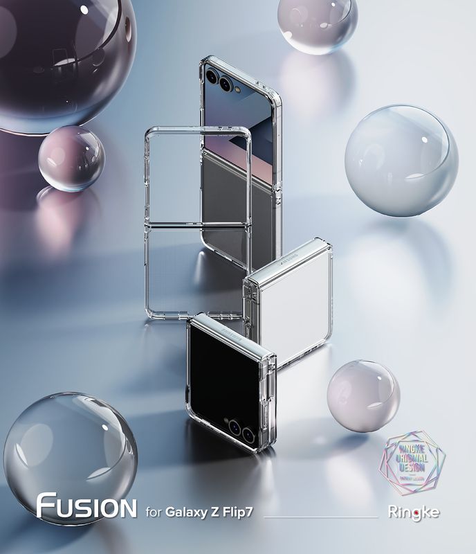 Fusion for Galaxy Z Flip7 Military-Grade Slim Protective Case - Clear