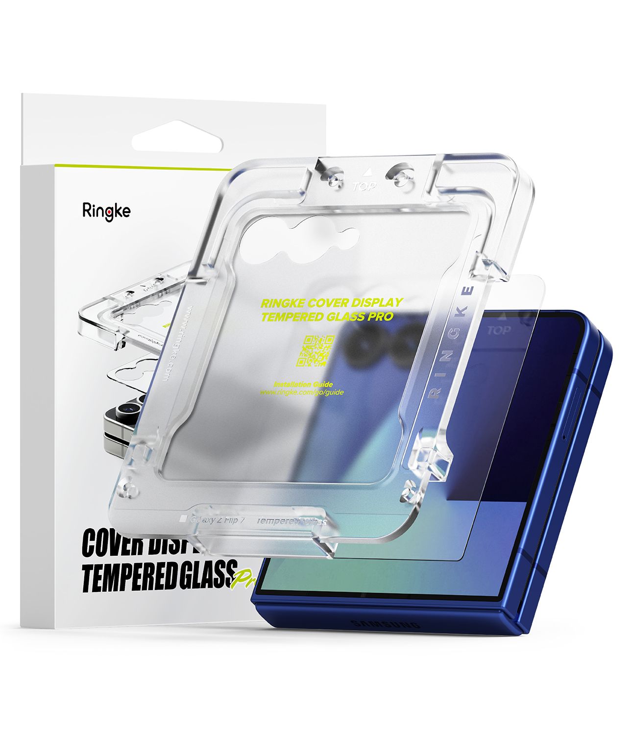 Premium Tempered Glass (2 Pack) Cover Display Screen Protector for Galaxy Z Flip7