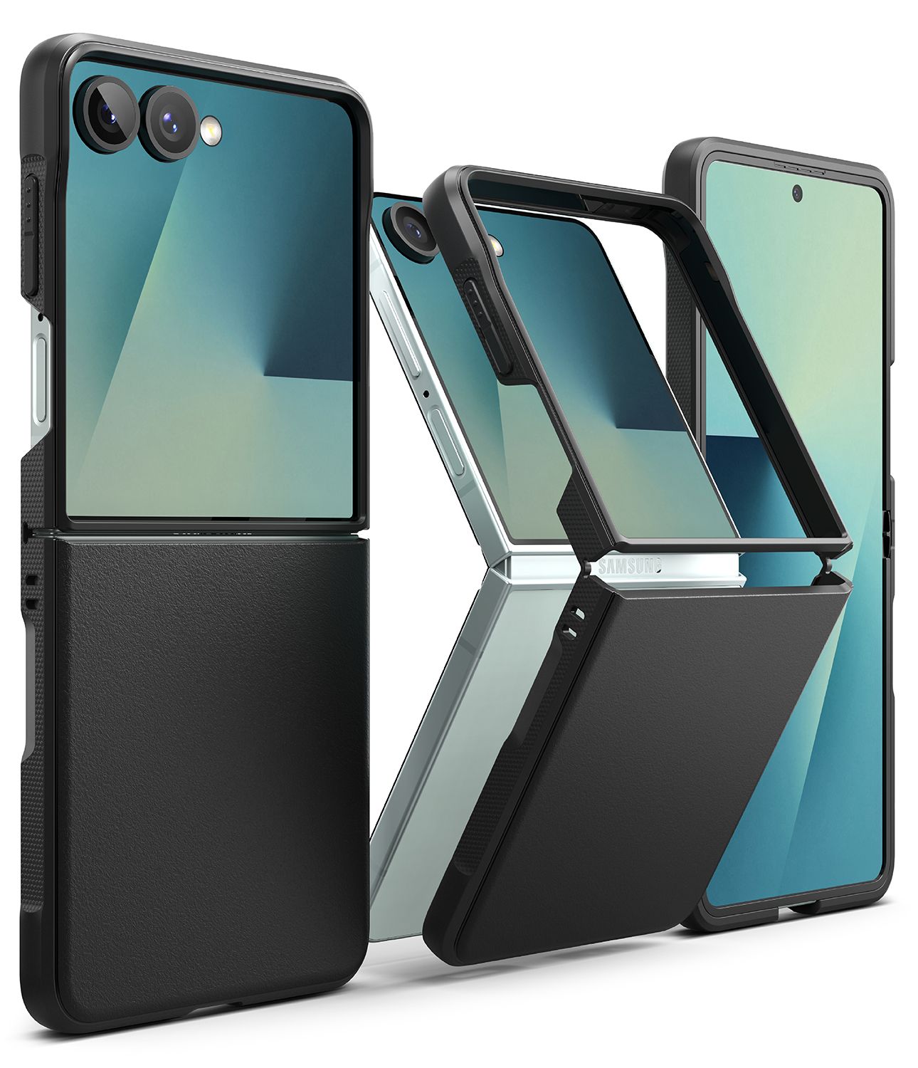 Onyx for Galaxy Z Flip7 Military-Grade Slim Protective Case - Black