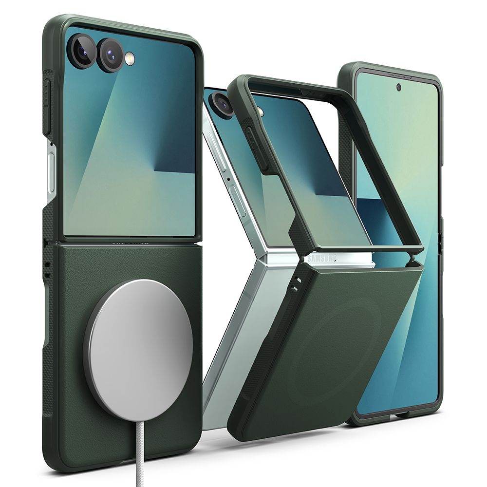 Onyx for Galaxy Z Flip7 MagSafe Accessories Case - Dark Green