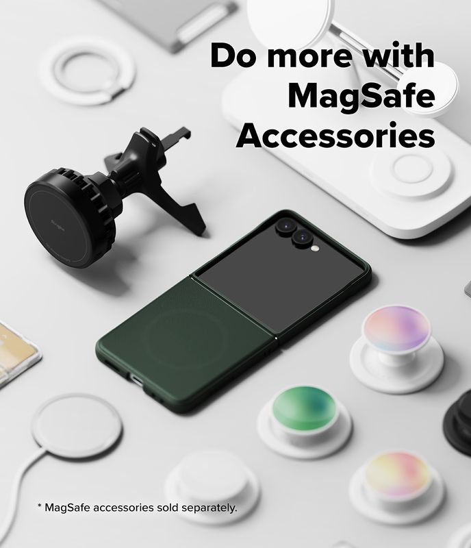 Onyx for Galaxy Z Flip7 MagSafe Accessories Case - Dark Green