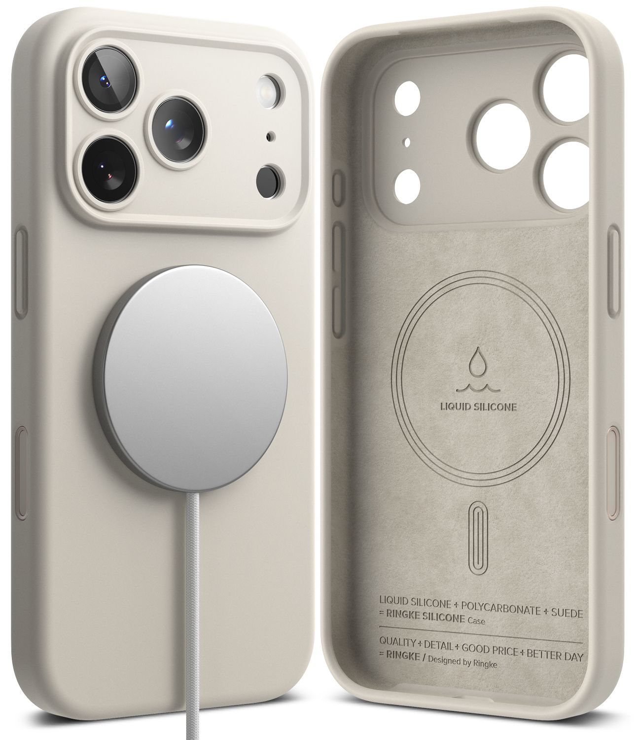 SI for iPhone 17 Pro Max MagSafe Accessories Case - Stone