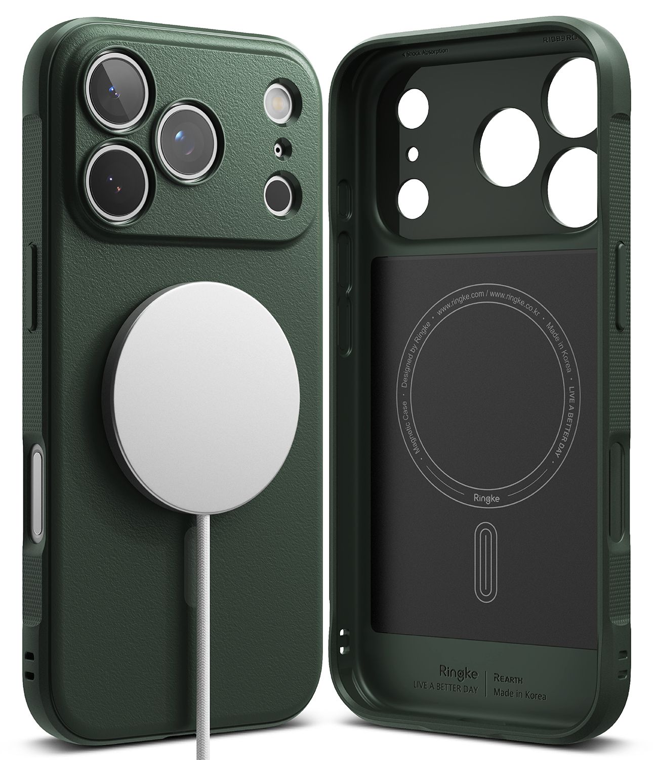 Onyx for iPhone 17 Pro Max MagSafe Accessories Case – Dark Green