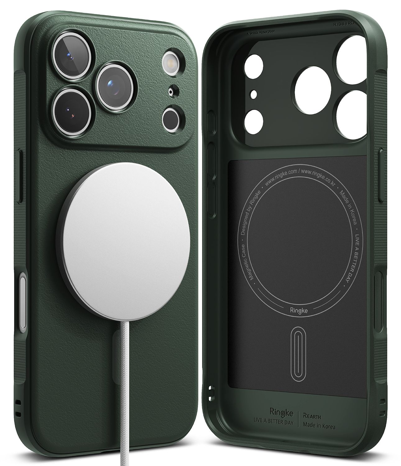 Onyx for iPhone 17 Pro MagSafe Accessories Case – Dark Green