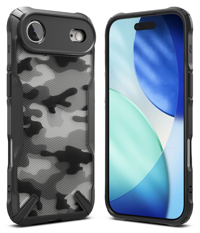 Fusion X for iPhone 17 Air Military-Grade Slim Protective Case - Camo Black