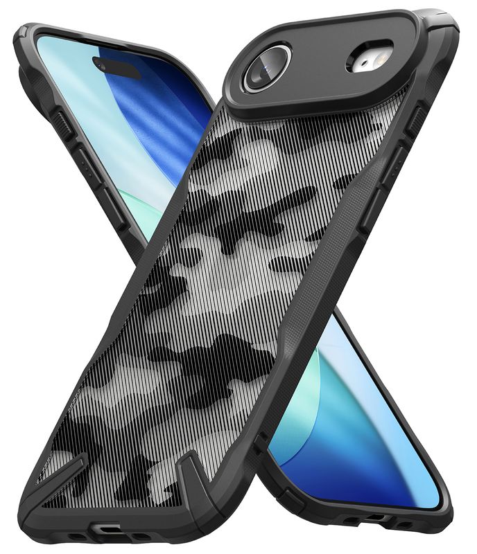 Fusion X for iPhone 17 Air Military-Grade Slim Protective Case - Camo Black