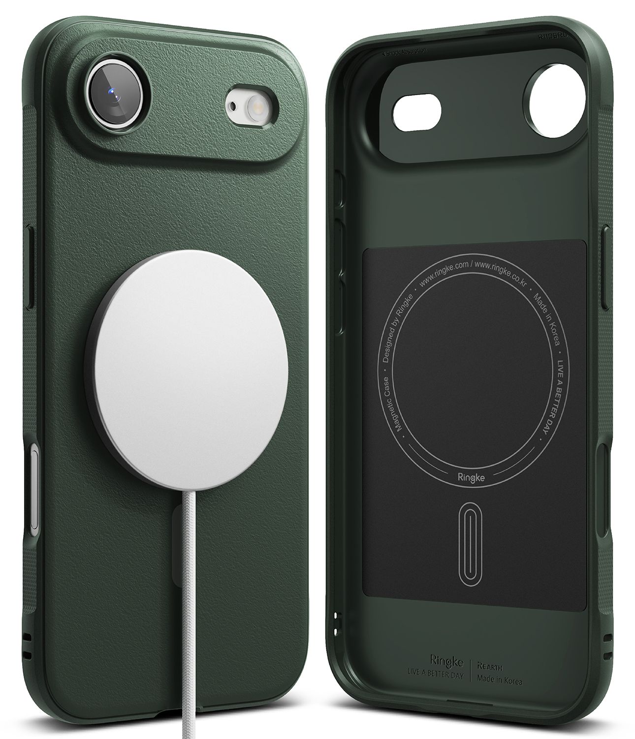 Onyx for iPhone 17 Air MagSafe Accessories Case – Dark Green