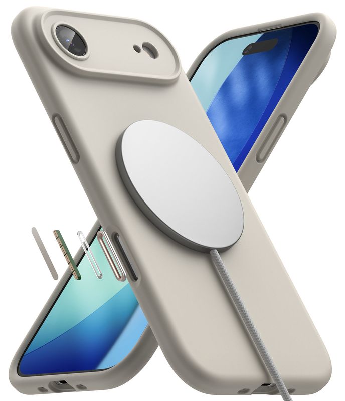 SI for iPhone 17 Air MagSafe Accessories Case - Stone
