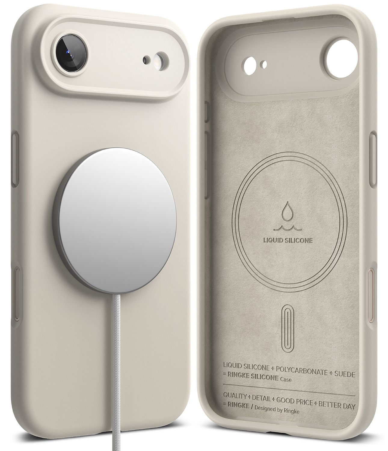 SI for iPhone 17 Air MagSafe Accessories Case - Stone